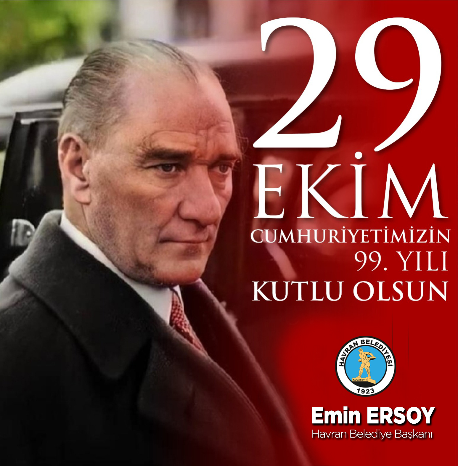 Emin Ersoy’un 29 Ekim Cumhuriyet Bayramı Kutlama İlanı