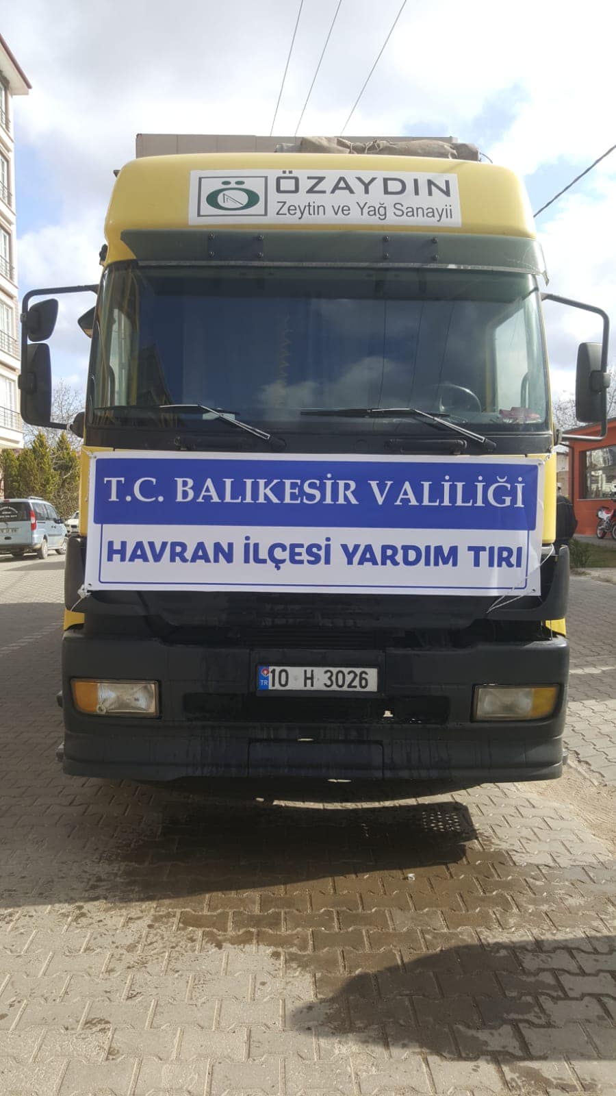 26 HAVRAN DEPREM BÖLGESİNE HER GÜN YARDIM GÖNDERDİ