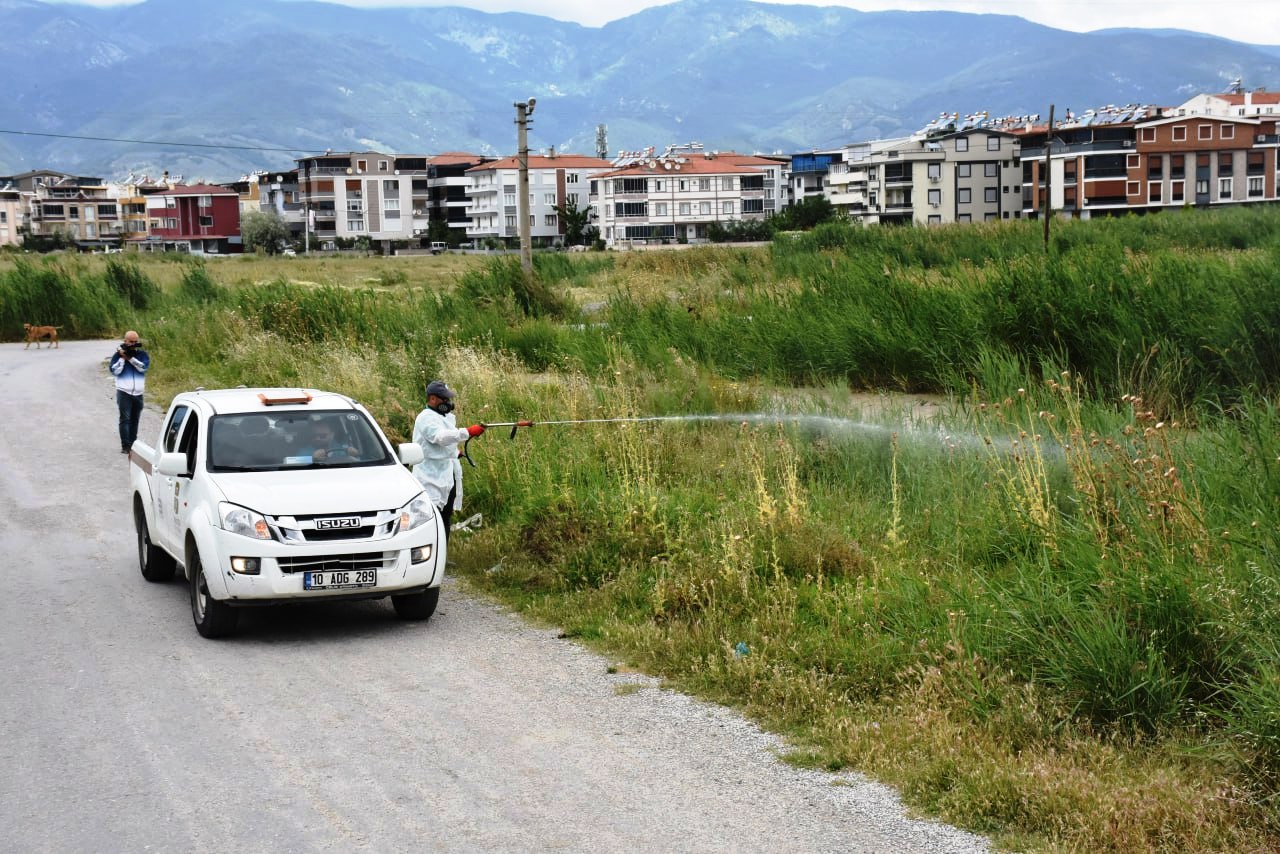 ilaclama-3 EDREMİT’TE SİVRİSİNEK İLE MÜCADELE