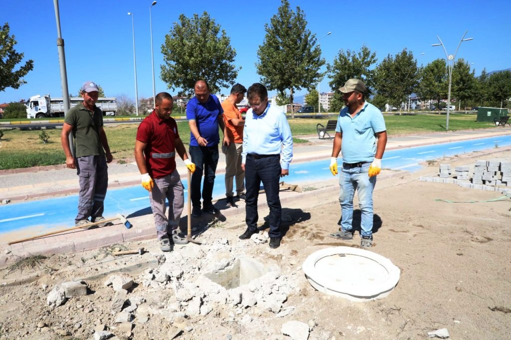 Başkan Arslan sahada (1)