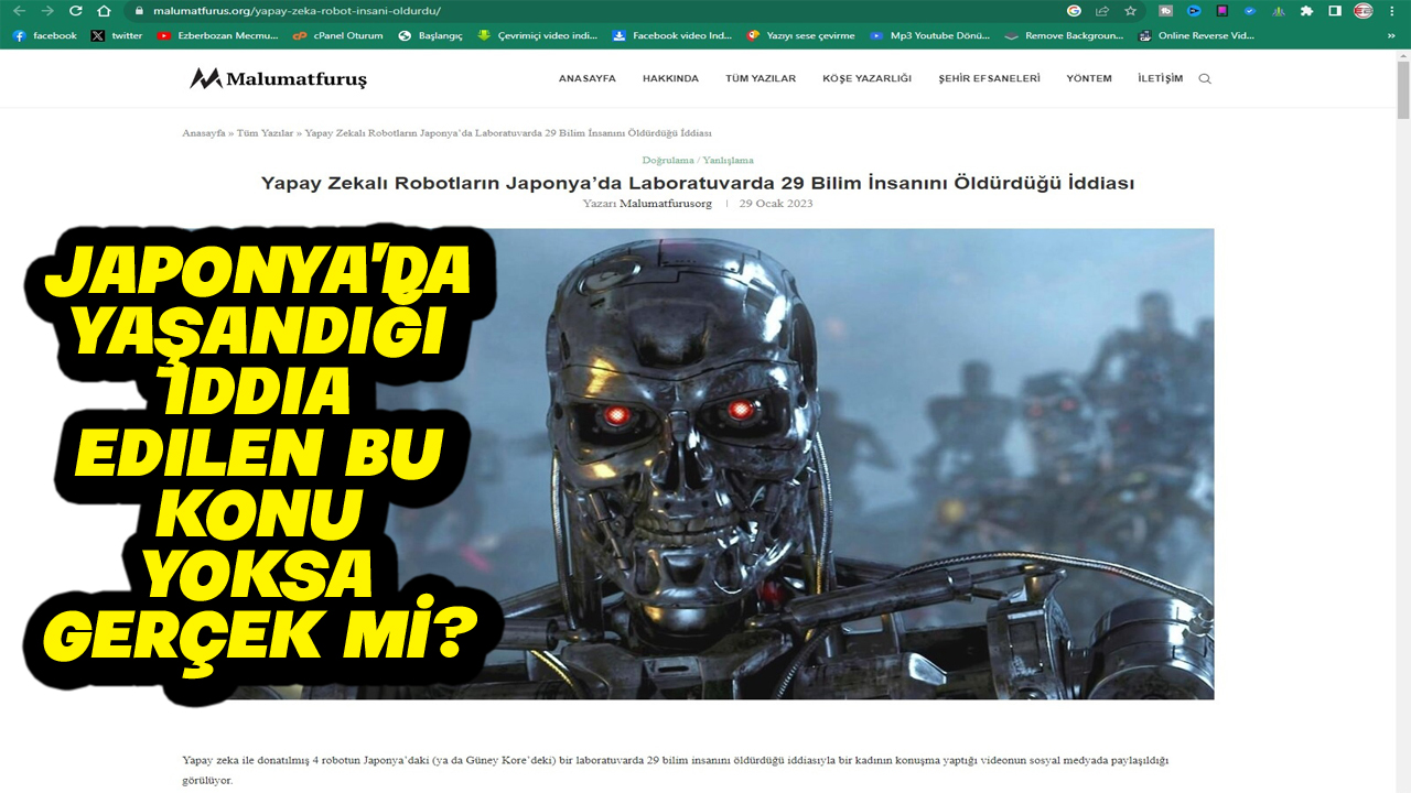 ROBOTLAR2 Yapay zeka robotlar gerçekten 29 insanı öldürdü mü?