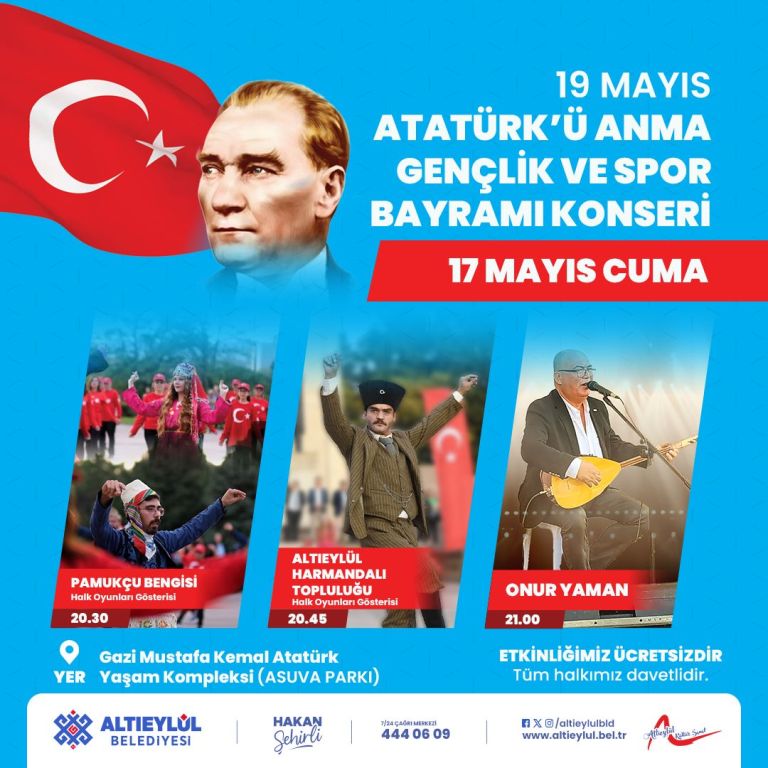 19 MAYIS HEYECANI ALTIEYLÜL’DE YAŞANACAK