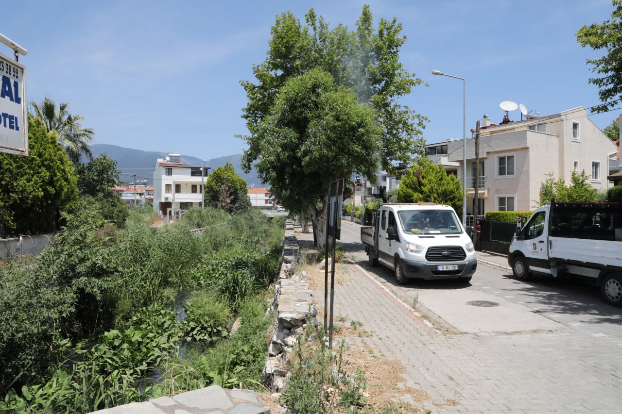 Edremit Belediyesi sinek ve haşere mücadelesine devam ediyor