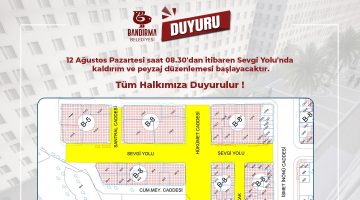 Sevgi Yolu’nda Kaldırım ve Peyzaj Çalışmaları Başlıyor !