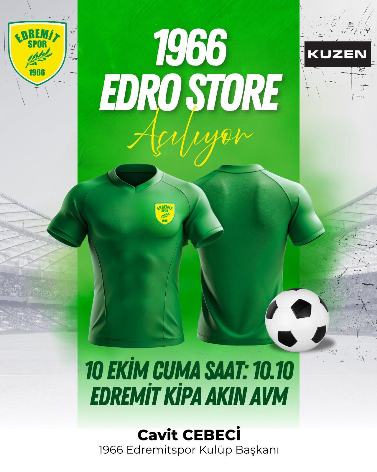 1-2-8 Edremitspor taraftar mağazası “EdroStore” açılıyor