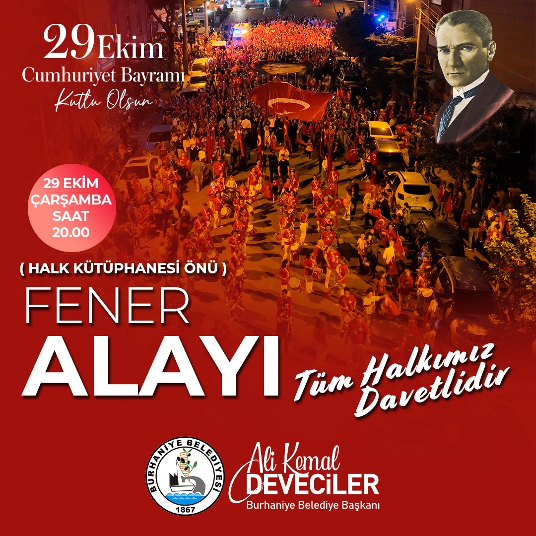 BURHANİYE’DE 29 EKİM CUMHURİYET COŞKUSU YAŞANACAK