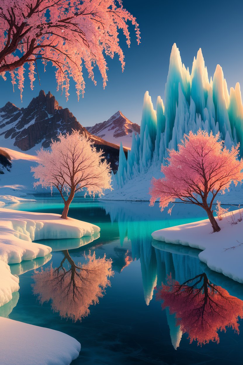 a-vibrant-photograph-depicts-a-serene-ic_ZC-5BtJeQPiUdIEp8IKSoA_NIren51CQlK3o27WAYiA1A Manzara Fotografları