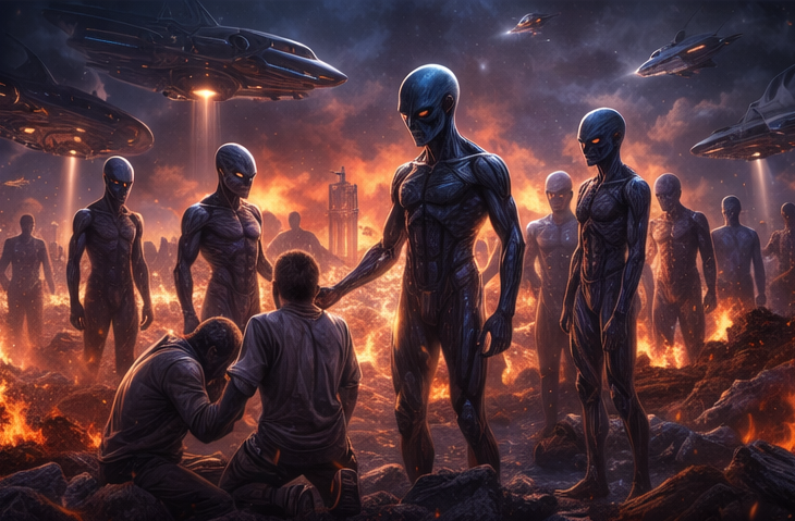 insan-ve-uzaylilar-2 Yapay Zekaya Sorduk; Uzaylılar Dünyaya Gelse Ne olur?