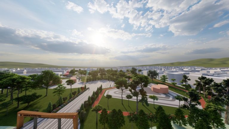 Susurluk ataturk parki bastan sona yenileniyor