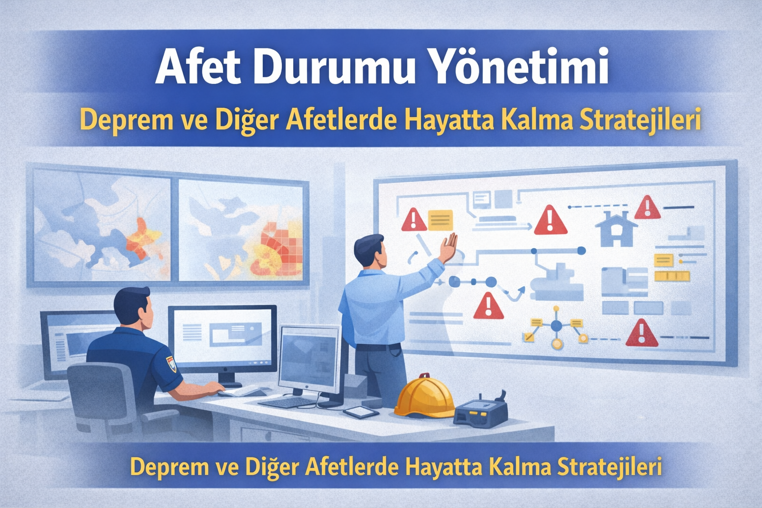 Afet yönetimi merkezi görüntüsü